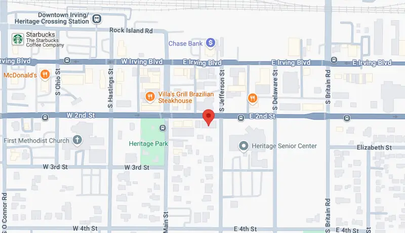 Google Map image of Cristal Air Conditioning in Irving, TX