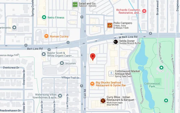 Google Map image of Cristal Air Conditioning in Richardson, TX